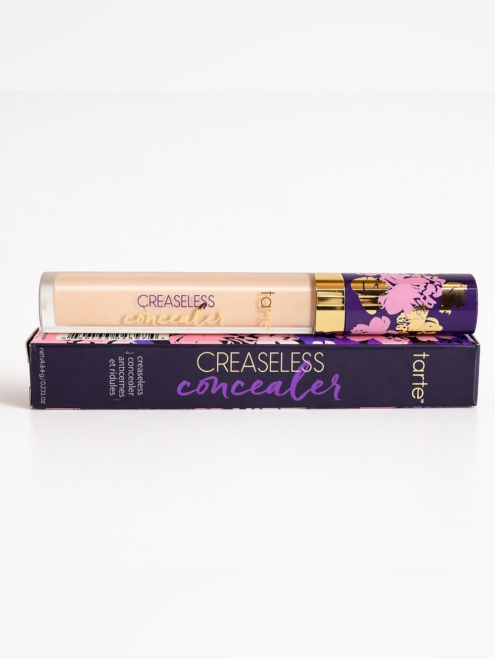 Tarte Creaseless Concealer 20S Light Sand Full Size NIB Hydrating Full Coverage